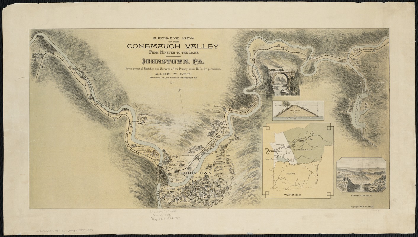 Bird's-eye view of the Conemaugh Valley, from Nineveh to the Lake