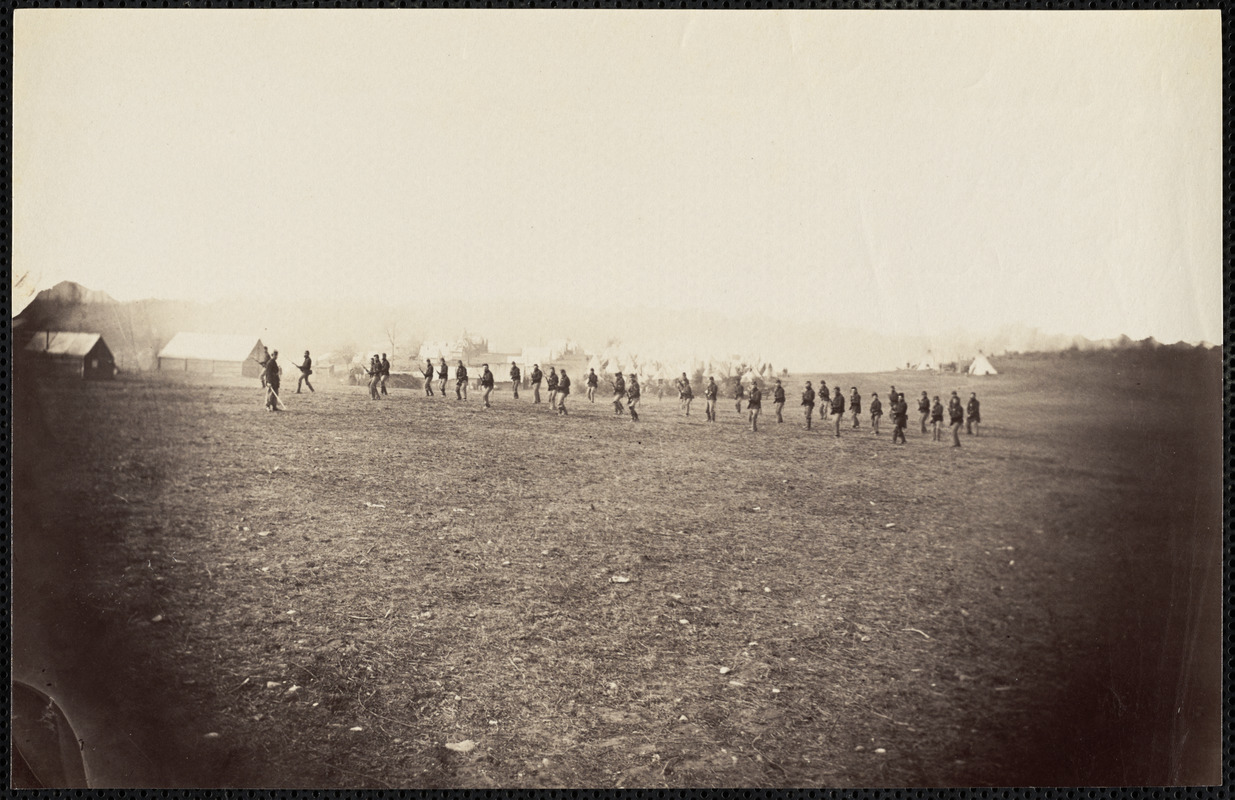 Camp 40th Massachusetts Infantry, Mainers [?] Hill Virginia 1862-1863, Skirmish drill