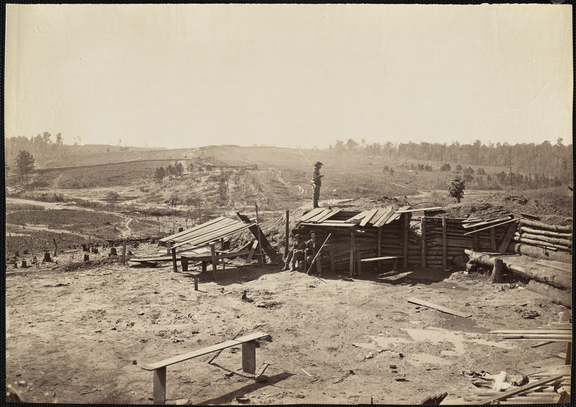 Confederate fortifications in front of Atlanta, Georgia