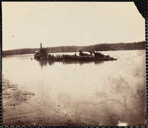 Confederate Gunboat Sunk in James River