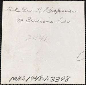 Colonel George H. Chapman, 3rd Indiana Cavalry - Digital Commonwealth