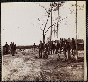 Camp of 13th New York Artillery front of Petersburg