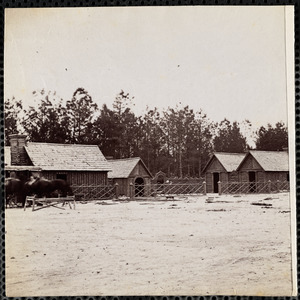 Camp of 15th New York Engineers front of Petersburg Officers' Quarters