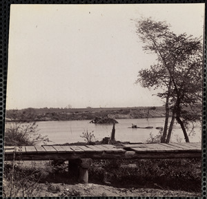 Confederate Obstructions on James River Near Drury's Bluff