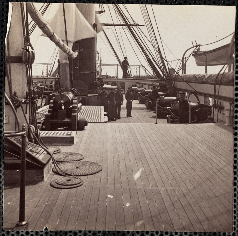 Deck of USS "Pawnee" Charleston [Harbor] South Carolina