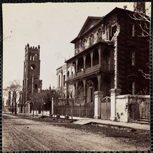 Roman Catholic Cathedral burned in 1861 + Dr Gadsen's House destroyed by bombardment