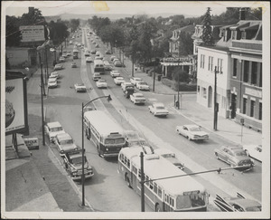 Mass Ave looking west from Walden St.