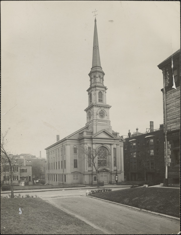 First Universalist Church, Central Sq., Cambridge, which has been bought by the parish of the Syrian Orthodox Catholic Church of St. Mary in Boston's South End