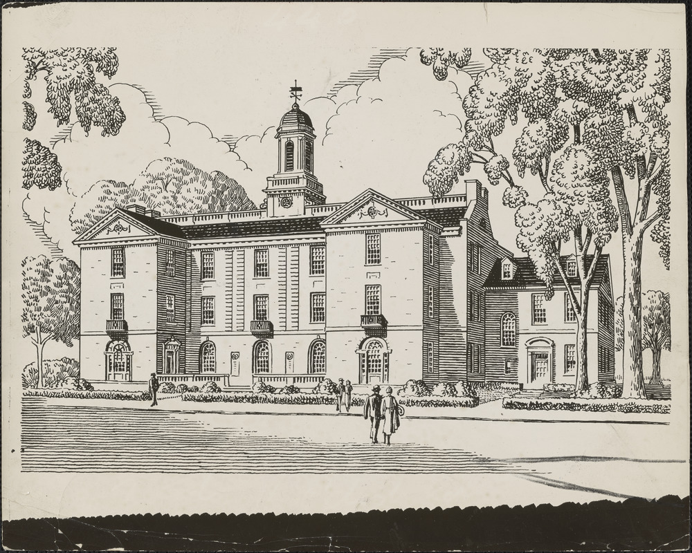 Architect's drawing of the new central office building for Cambridge, which the New England Telephone and Telegraph Company will erect on its property in Ware street
