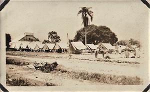 Line of tents in Haiti