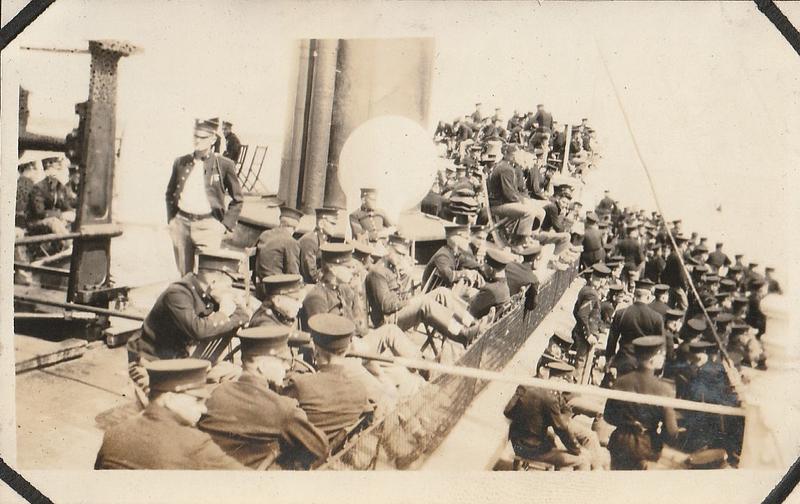 U.S. Marines on way to Washington, D.C. for Army-Marine championship football game, Sept. 17, 1922