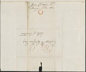 John Godfrey to George Coffin, 15 March 1834