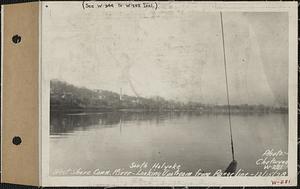 West shore, Connecticut River, looking upstream from range line, South Holyoke, Mass., Dec. 15, 1928