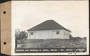 Matthew and Stephena M. Koval, garage, Oakham, Mass., Oct. 22, 1943