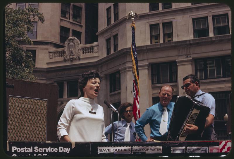 Postal Service Day event, Post Office Square, Boston