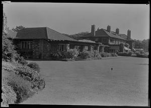 "Sport house" and residence N.E. from foot of rock garden at Mr. H.E. Gale