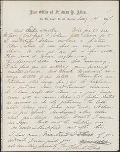 Letter from John D. Long to Zadoc Long and Julia D. Long, May 14, 1867