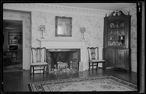 Interior, front room, King Hooper Mansion, Marblehead
