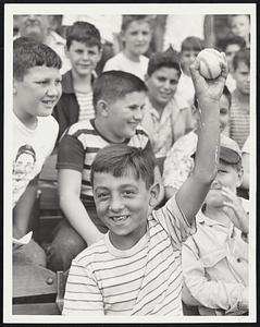 Peter Di Carlo, Revere, got a ball.