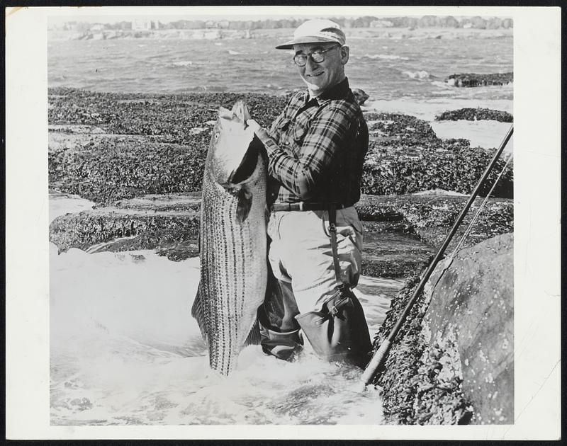 Surfer’s Delight is the striped bass. Joe Donan of Rhode Island took