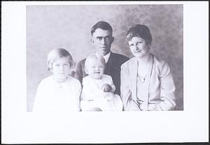 Howard and Esther Waite with their two daughters, Bertha and Shirley