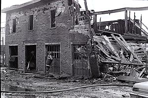 Chelsea Clock fire aftermath