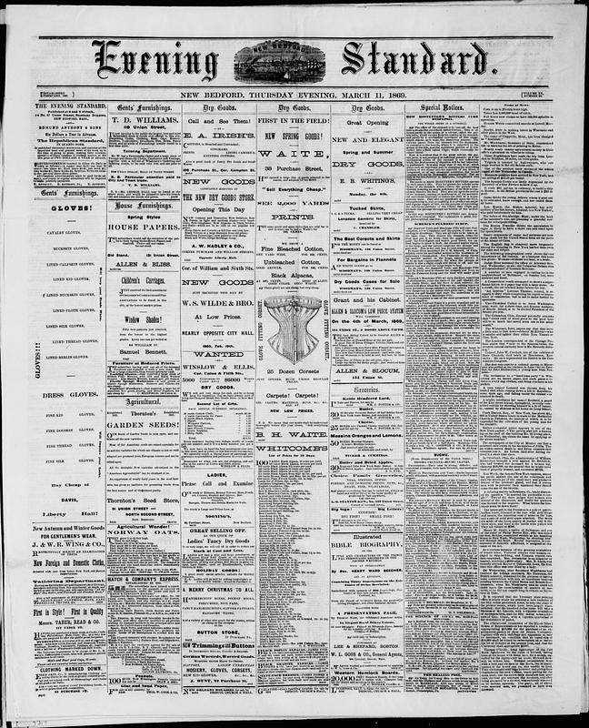 Evening Standard. March 11, 1869 - Digital Commonwealth