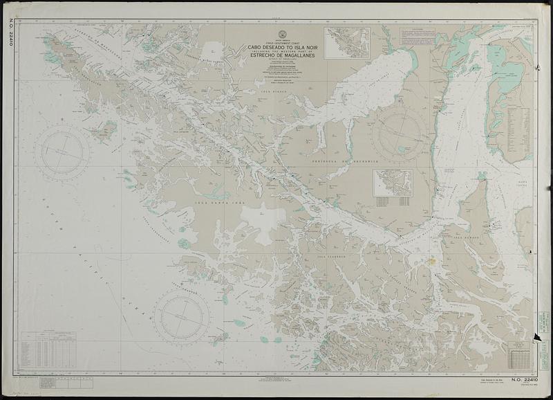 South America, Chile--southwest coast, Cabo Deseado to Isla Noir including the western part of Estrecho de Magallanes (Strait of Magellan)