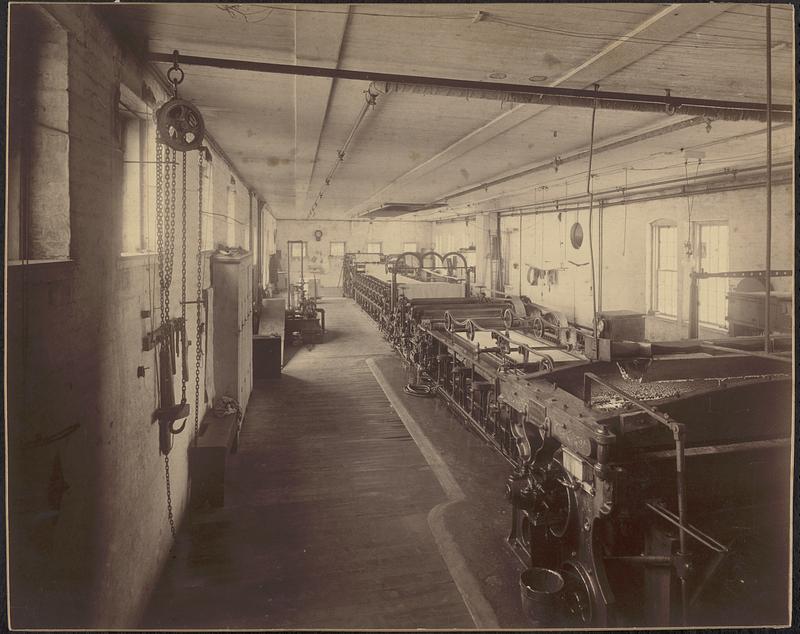 Machine Room, Defiance Mill, Byron Weston Co.