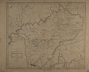 Map of the state of Kentucky