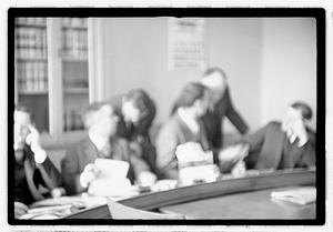 Group of men at table