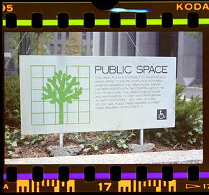 Urban plaza, West 52nd Street, New York