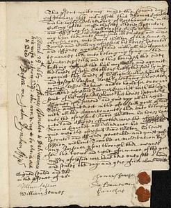 Deed of Thomas Hanchet and wife Deliverance to David Wilton (lot in Venturer’s field)
