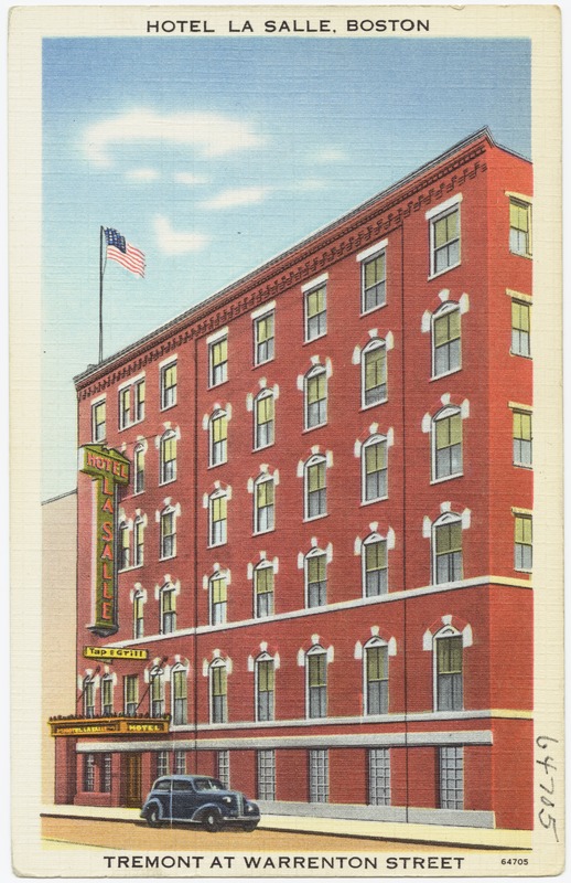Hotel La Salle, Boston. Tremont at Warrenton Street