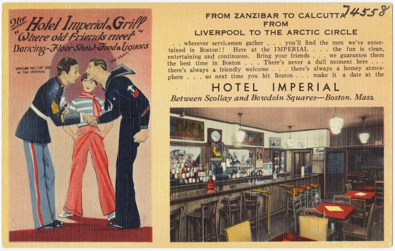 The Hotel Imperial Grill, "Where old friends meet"