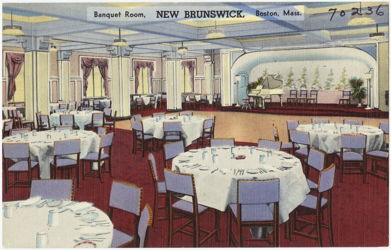 Banquet room, New Brunswick, Boston, Mass.
