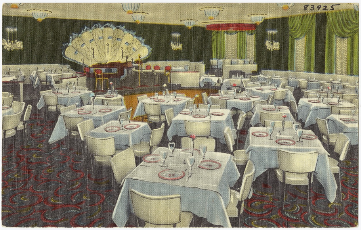 The Somerset, Boston, Mass., the Balinese room, one of the finest dinner and supper rooms in America.