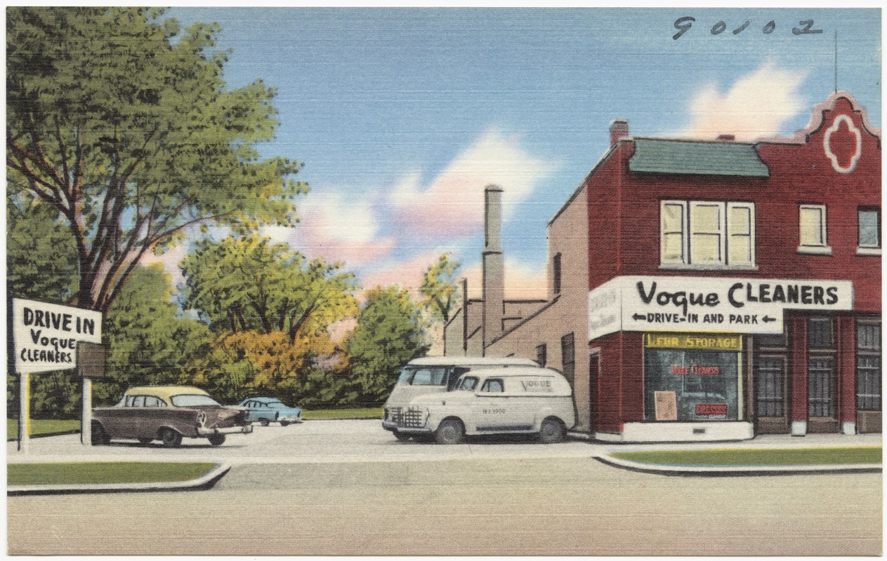 Vogue Cleaners, drivein and park Digital Commonwealth