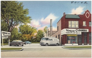 Vogue Cleaners, drive-in and park