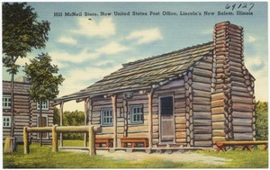 Hill McNeil Store, now United States Post Office, Lincoln's New Salem, Illinois