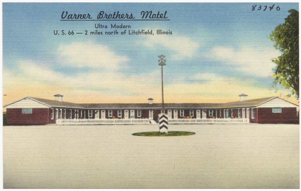 Varner Brothers Motel, ultra modern, U. S. 66 -- 2 miles north of Litchfield, Illinois