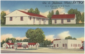 Vic & Thelma's Motel, U. S. Highways, 51 & 52 North, Mendota, Illinois