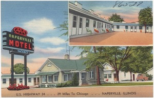 Naperville Motel, U. S. Highway 34... 29 miles to Chicago... Naperville, Illinois