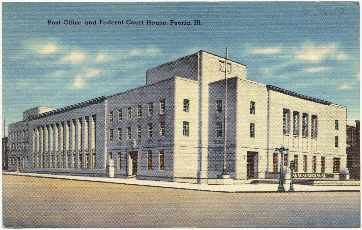 Post office and federal court house, Peoria, Ill. - Digital Commonwealth