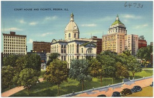 Court house and vicinity, Peoria, Ill.