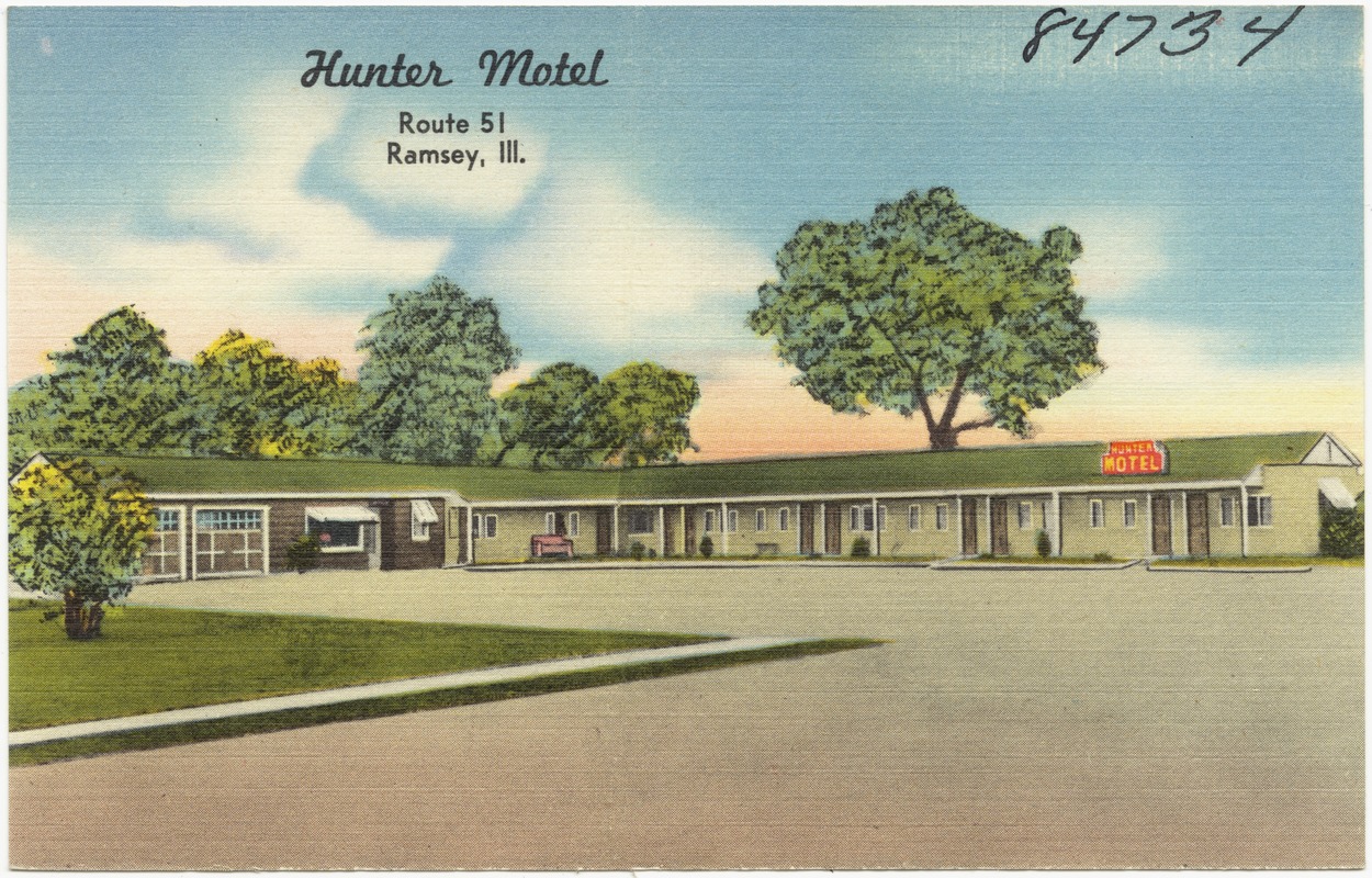 Hunter Motel, Route 51, Ramsey, Ill.