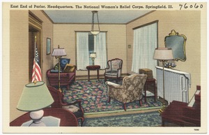East end of parlor, headquarters, the National Woman's Relief Corps, Springfield, Ill.