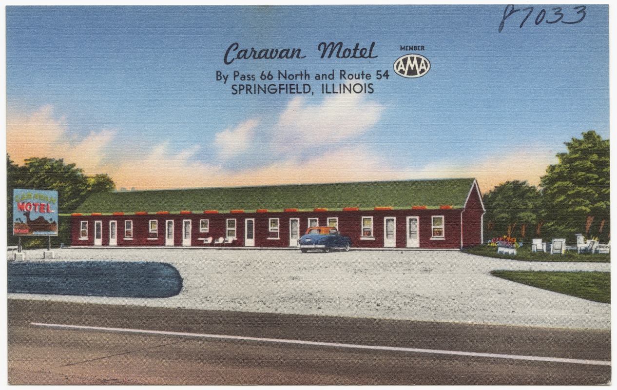 Caravan Motel, By Pass 66 North and Route 54, Springfield, Illinois