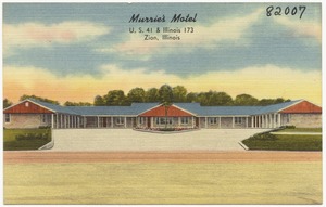 Murrie's Motel, U. S. 41 & Illinois, Zion, Illinois