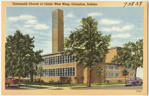 Tabernacle Church of Christ, west wing, Columbus, Indiana